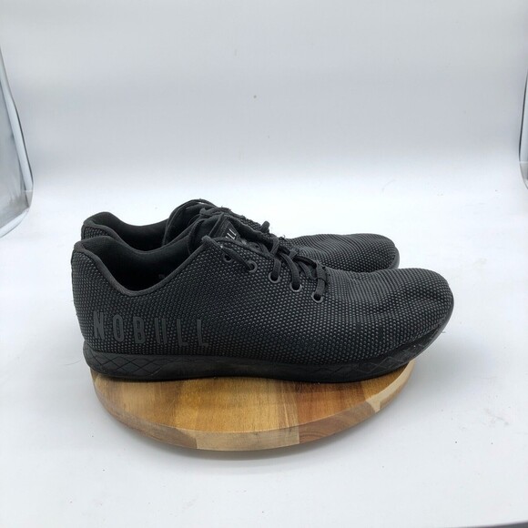 Nobull Trainers Shoes Womens 12.5 Mens 11 Black Athletic Sneakers Superfabric